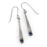 Silver Wedges with Gemstones