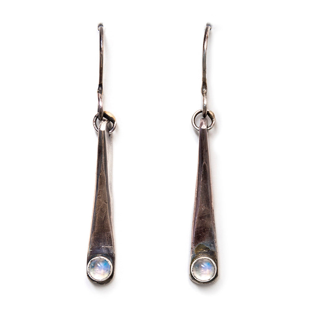 Silver Wedges with Gemstones