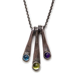 Wedges with Gemstones Necklace