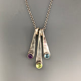 Wedges with Gemstones Necklace
