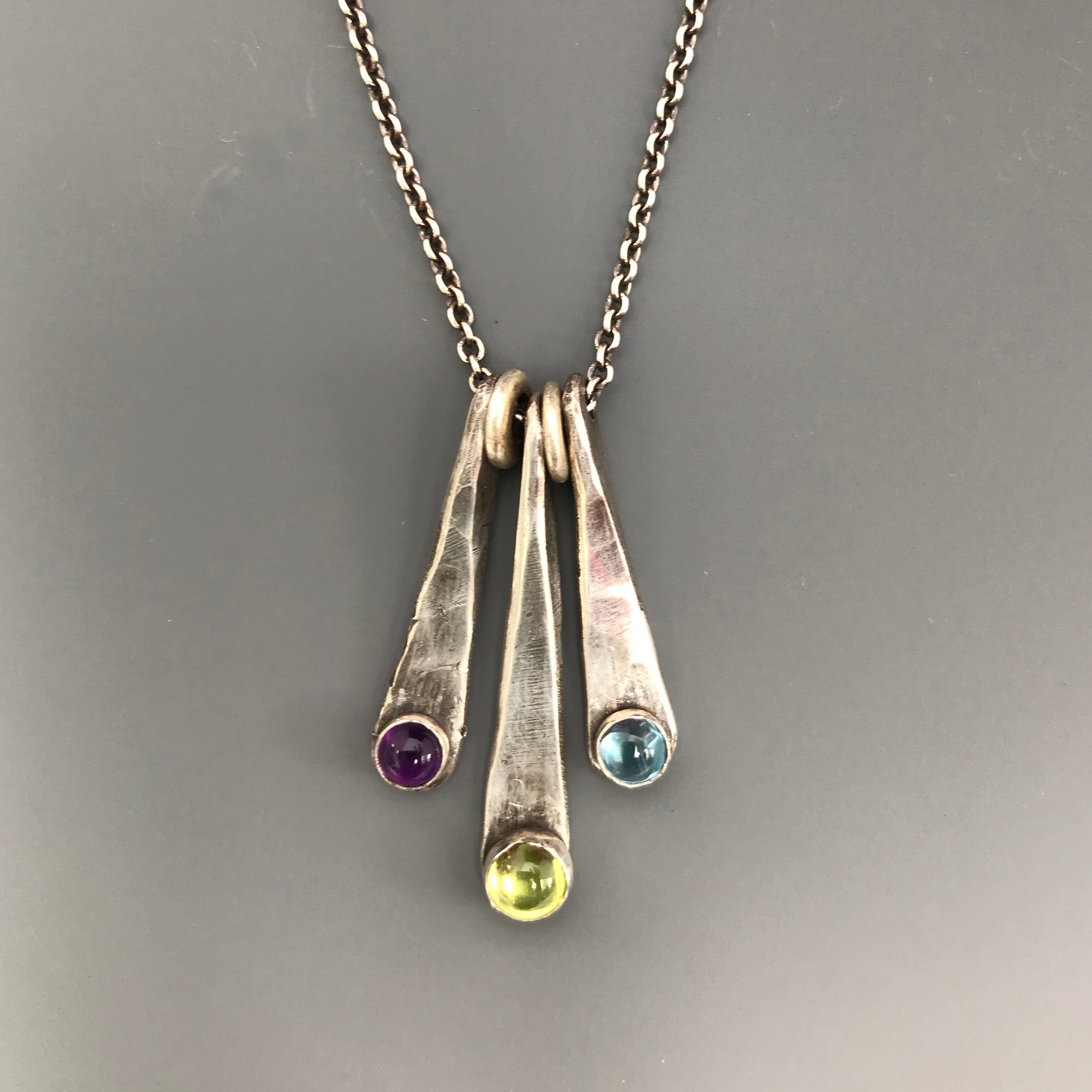 Wedges with Gemstones Necklace