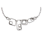 sterling silver geometric necklace