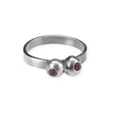 Pebbles with Sapphires Ring - size 7