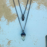 Garnet Bullet Necklace