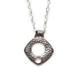 Pebbled Necklace with Blue Chalcedony