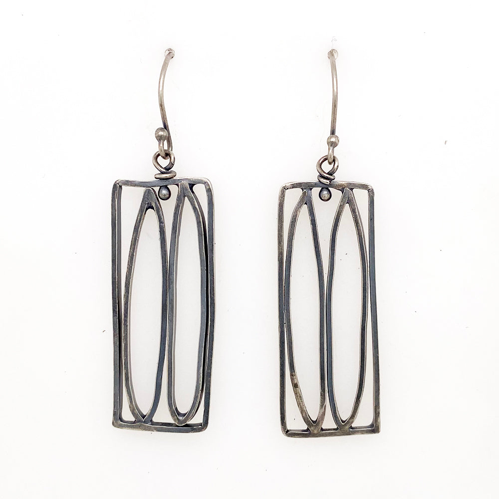 long, lively earrings
