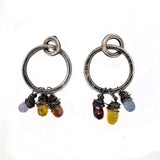 Sapphire Hoop Earrings