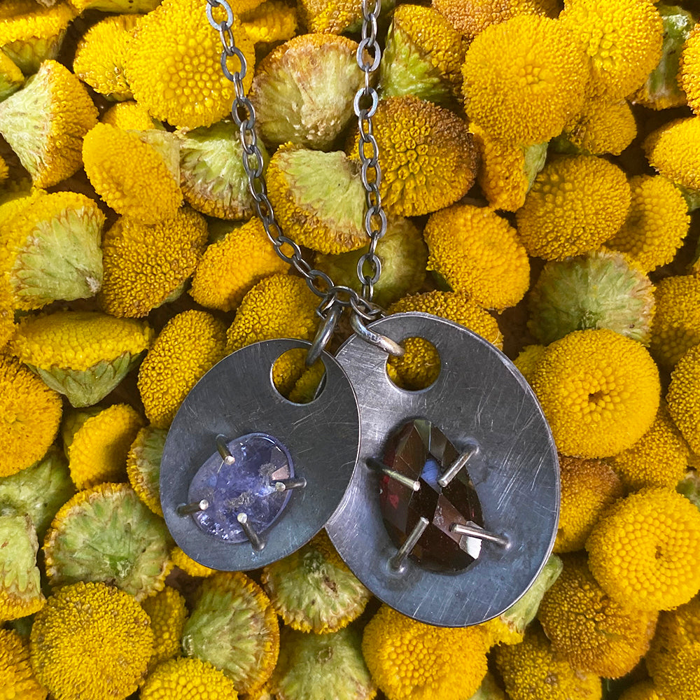 Scoops with Gemstones Necklace