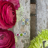 Alizarin Crimson, Viridian, and Cerulean Blue Necklace