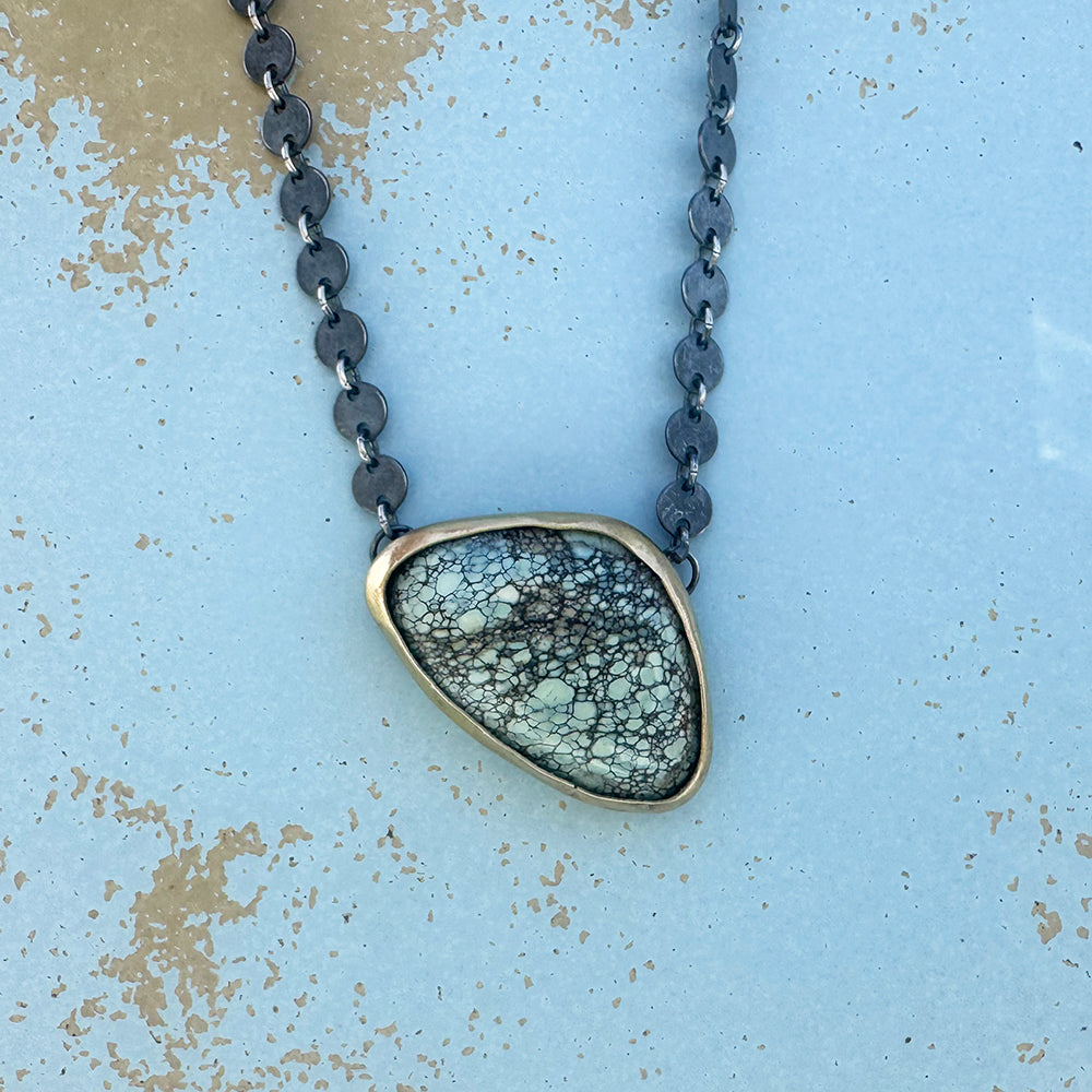 Snowflake Variscite Necklace