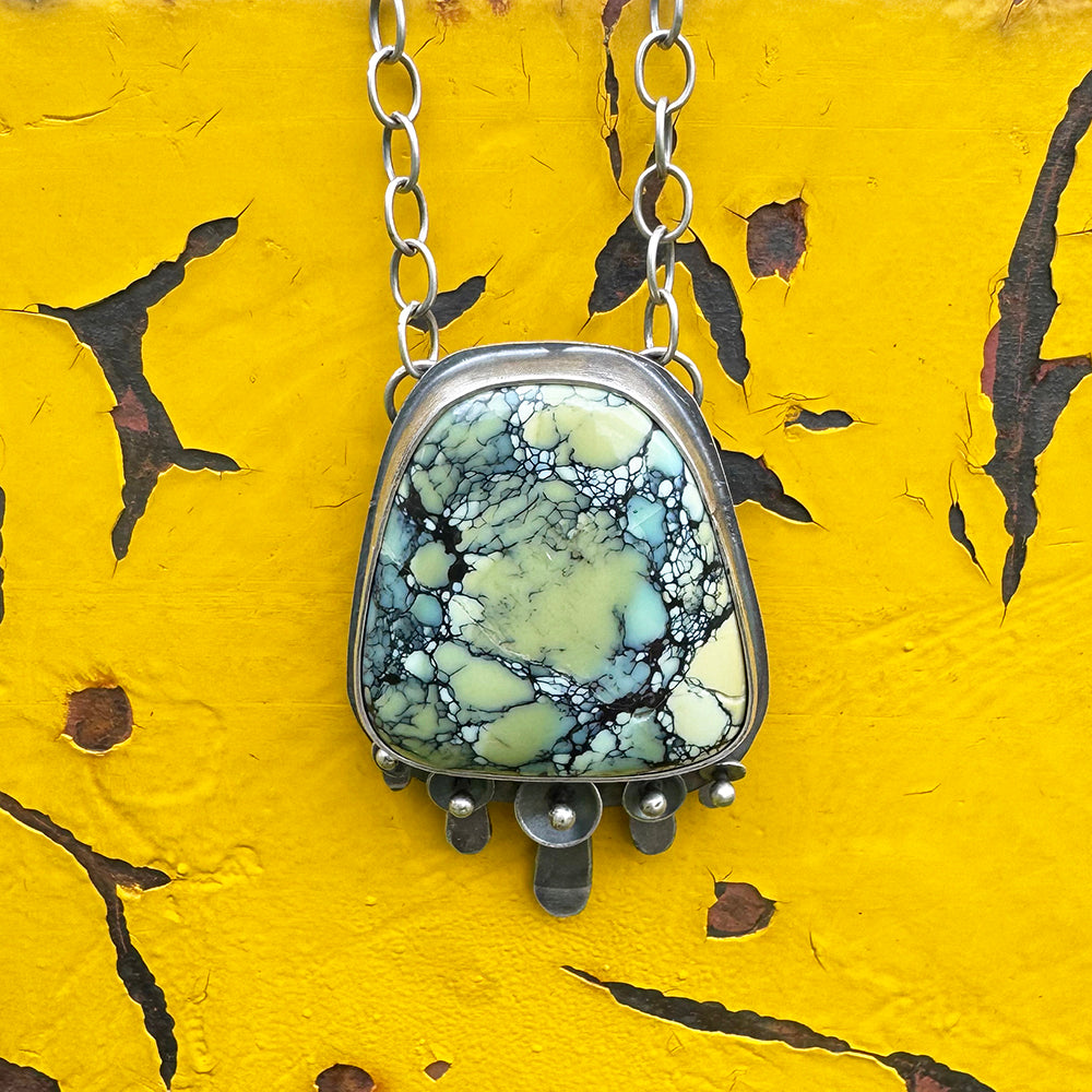 Turquoise Fringe Necklace