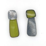 silver and enamel earrings