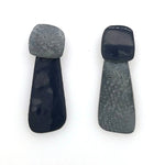 silver and enamel earrings