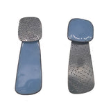 silver and enamel earrings